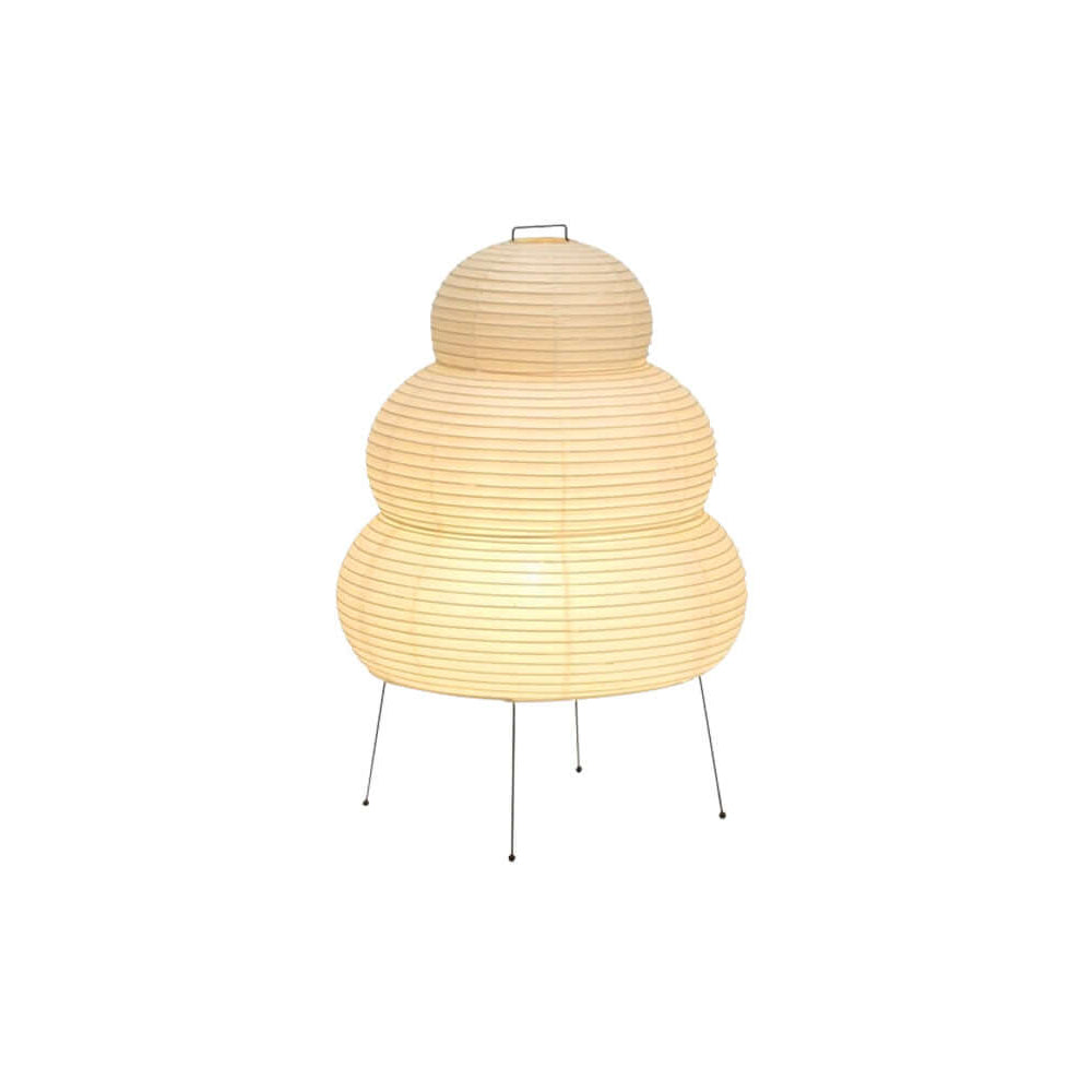 Lámpara de acento con pantalla de papel hecha a mano, 10 pulgadas de ancho, luz nocturna LED de brillo cálido para dormitorio, oficina, escritorio, rincón de lectura, estilo minimalista japonés