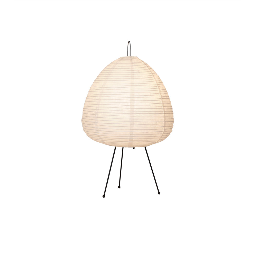 Lámpara de acento con pantalla de papel hecha a mano, 10 pulgadas de ancho, luz nocturna LED de brillo cálido para dormitorio, oficina, escritorio, rincón de lectura, estilo minimalista japonés