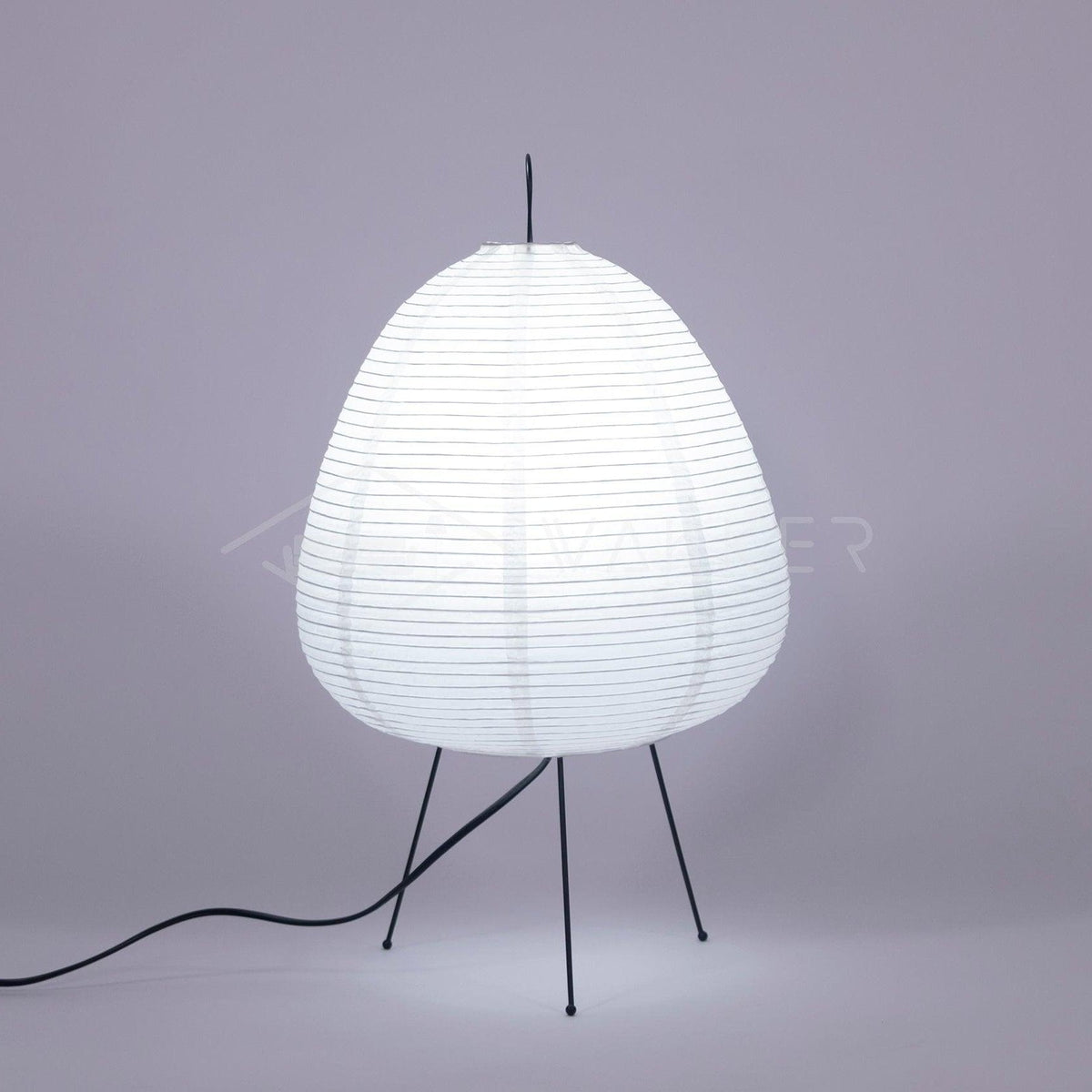 Lámpara de acento con pantalla de papel hecha a mano, 10 pulgadas de ancho, luz nocturna LED de brillo cálido para dormitorio, oficina, escritorio, rincón de lectura, estilo minimalista japonés