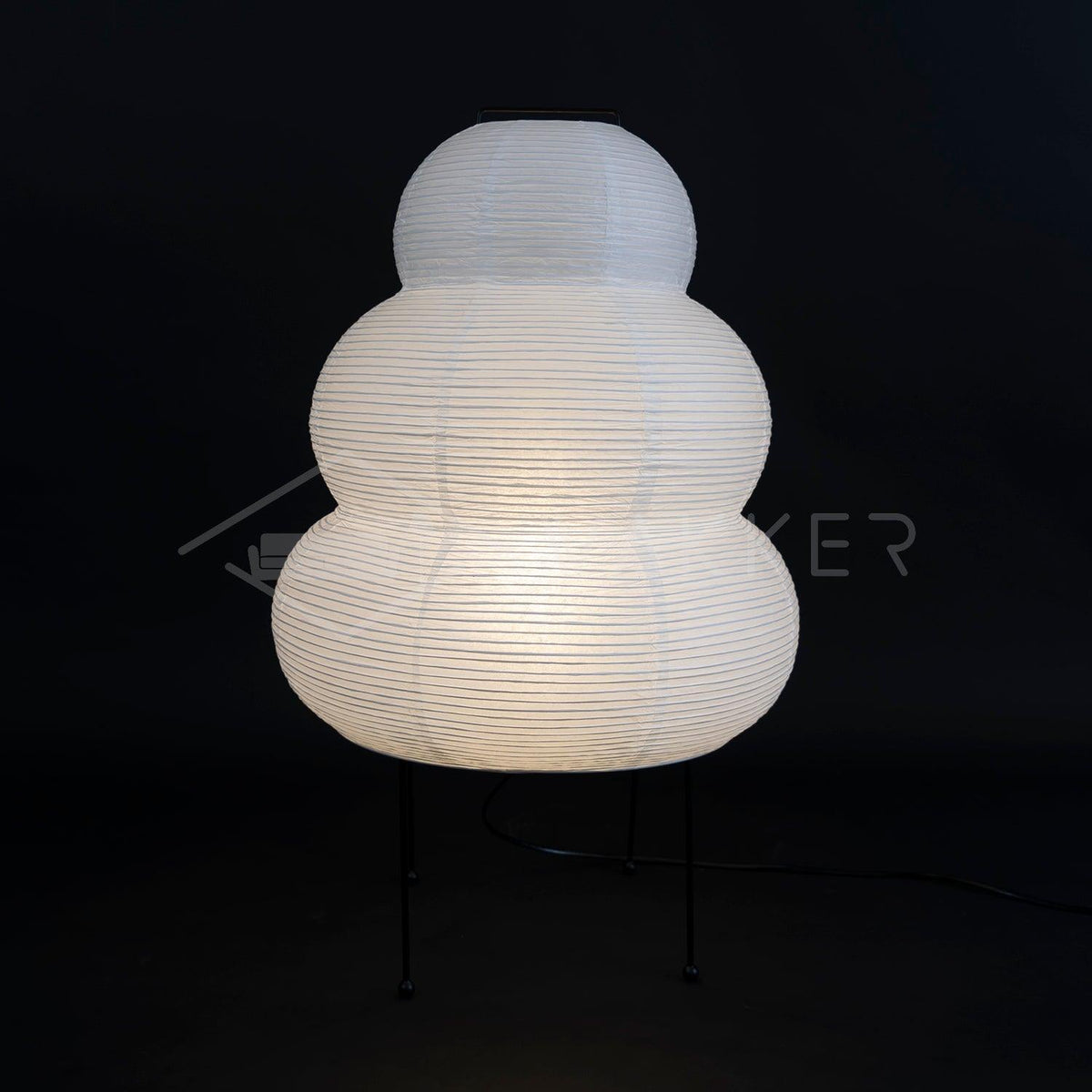 Lámpara de acento con pantalla de papel hecha a mano, 10 pulgadas de ancho, luz nocturna LED de brillo cálido para dormitorio, oficina, escritorio, rincón de lectura, estilo minimalista japonés