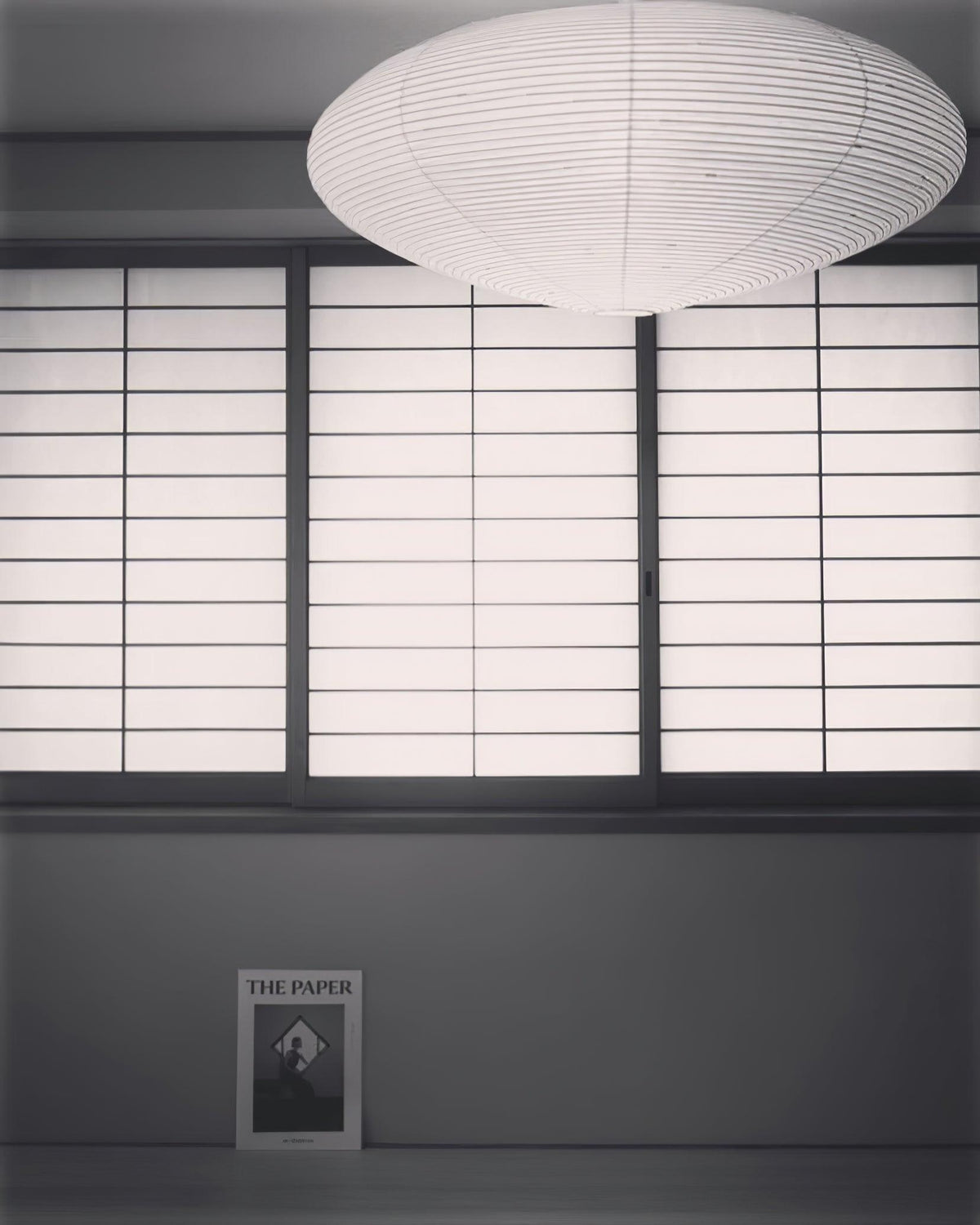 Handmade Rice Paper Sphere Pendant Lamp for Dining Room & Bedroom | Sculptural Ceiling Fixture with Adjustable Cord | E26 Edison Bulb Compat