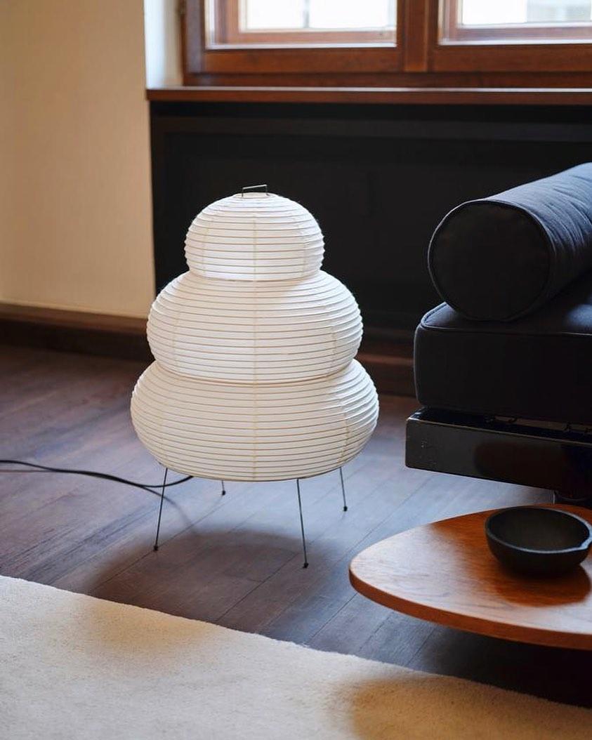 Lámpara de acento con pantalla de papel hecha a mano, 10 pulgadas de ancho, luz nocturna LED de brillo cálido para dormitorio, oficina, escritorio, rincón de lectura, estilo minimalista japonés
