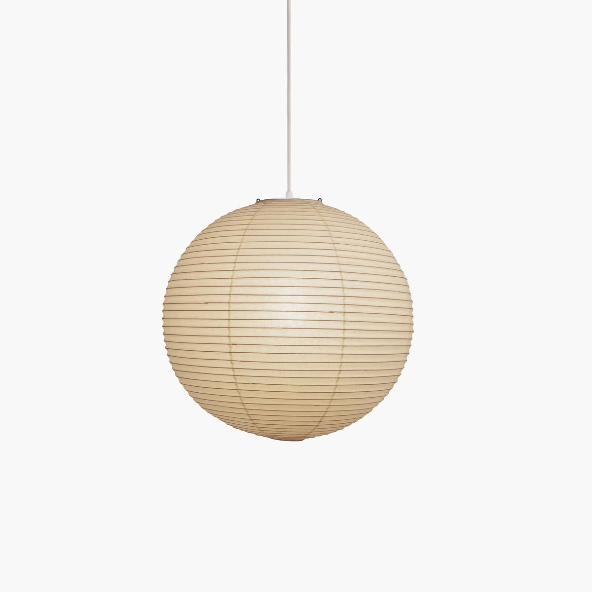 Spherical Wire-Frame Ceiling Fixture with Paper Diffuser for Kitchens & Dining Spaces – Sculptural Overhead Lighting – Adjustable Height Up | Thomler