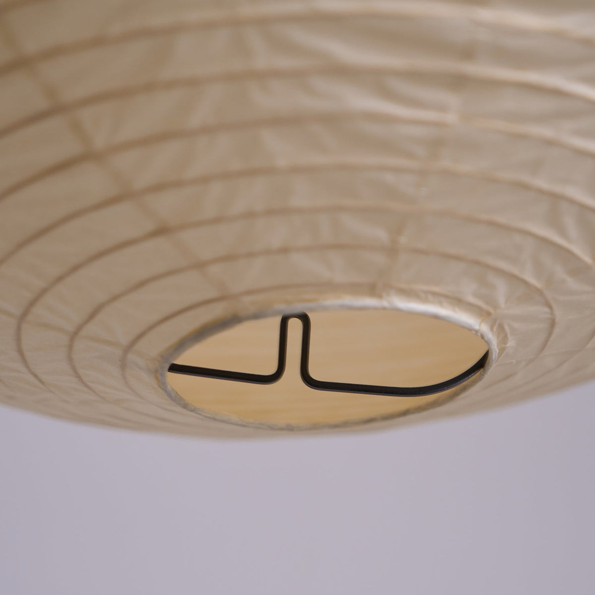 Spherical Wire-Frame Ceiling Fixture with Paper Diffuser for Kitchens & Dining Spaces – Sculptural Overhead Lighting – Adjustable Height Up | Thomler