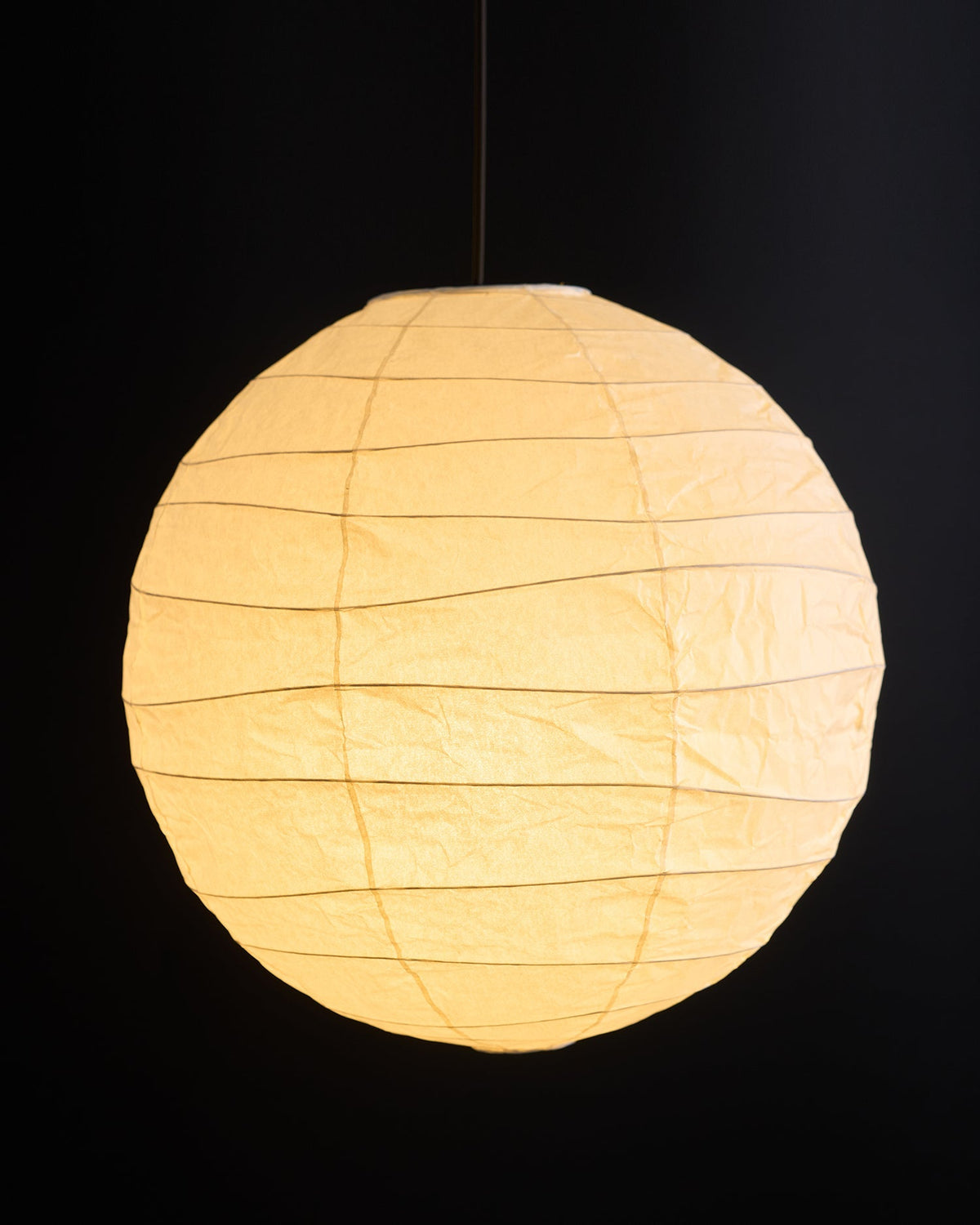 Paper Globe Hanging Light Fixture White Shade Adjustable Wire for Dining Room Living Room Bedroom Overhead Lighting Mid-Century Asian Inspir | Thomler