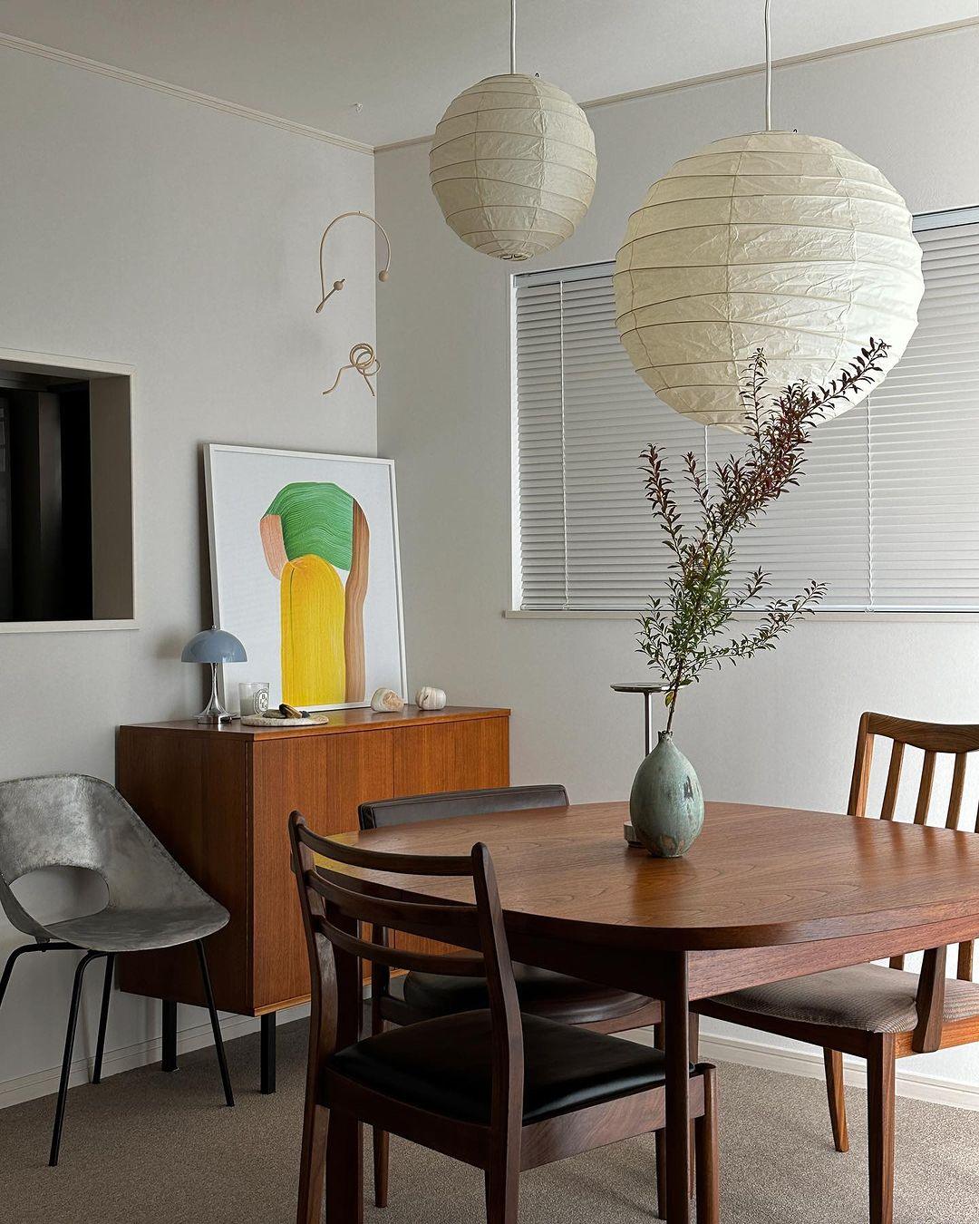 Paper Globe Hanging Light Fixture White Shade Adjustable Wire for Dining Room Living Room Bedroom Overhead Lighting Mid-Century Asian Inspir | Thomler
