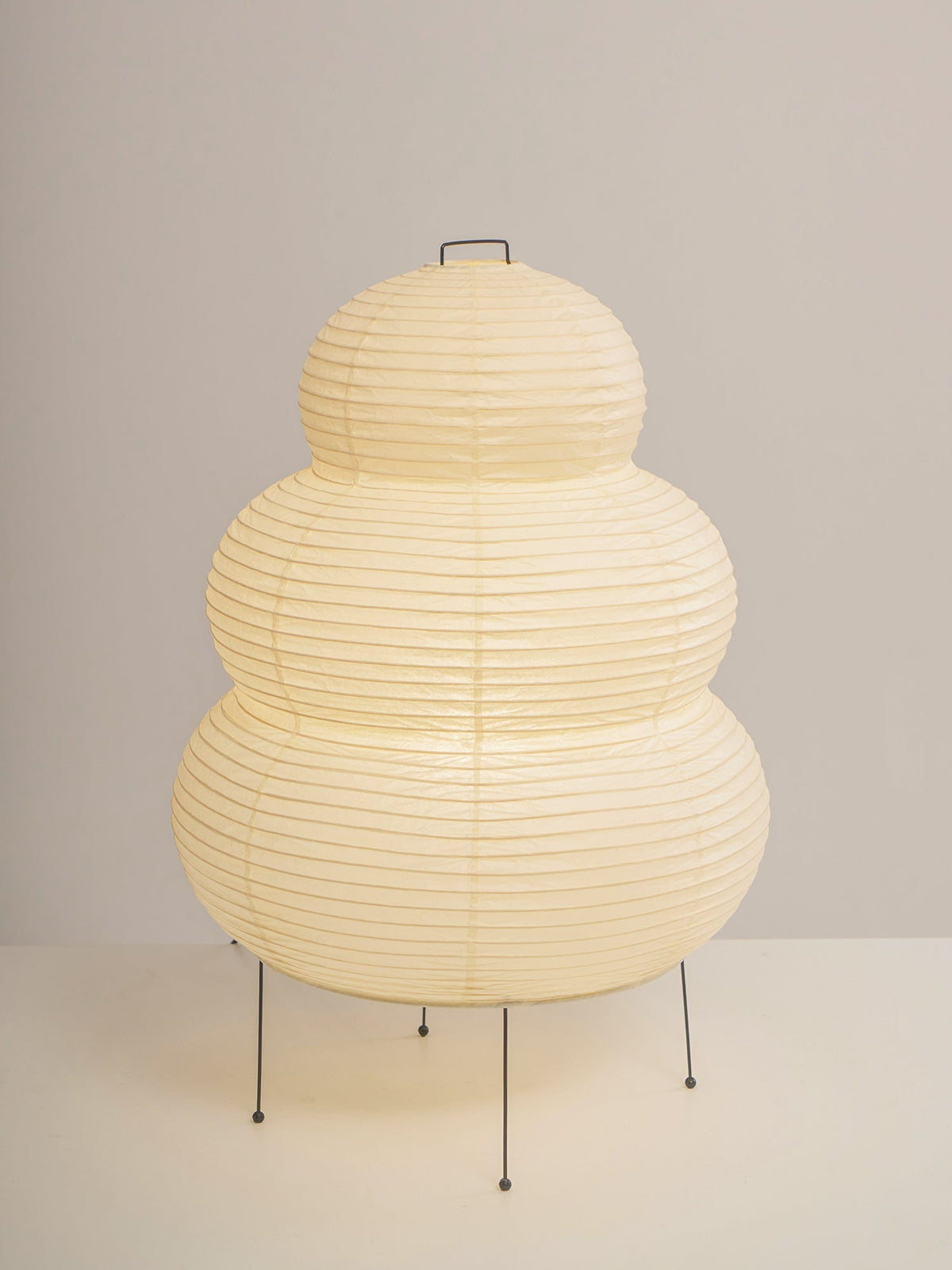 Lámpara de acento con pantalla de papel hecha a mano, 10 pulgadas de ancho, luz nocturna LED de brillo cálido para dormitorio, oficina, escritorio, rincón de lectura, estilo minimalista japonés