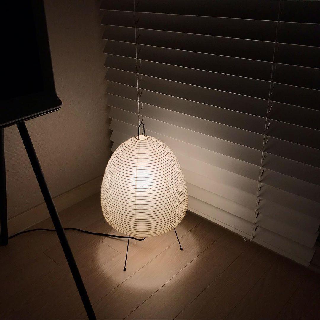 Lámpara de acento con pantalla de papel hecha a mano, 10 pulgadas de ancho, luz nocturna LED de brillo cálido para dormitorio, oficina, escritorio, rincón de lectura, estilo minimalista japonés