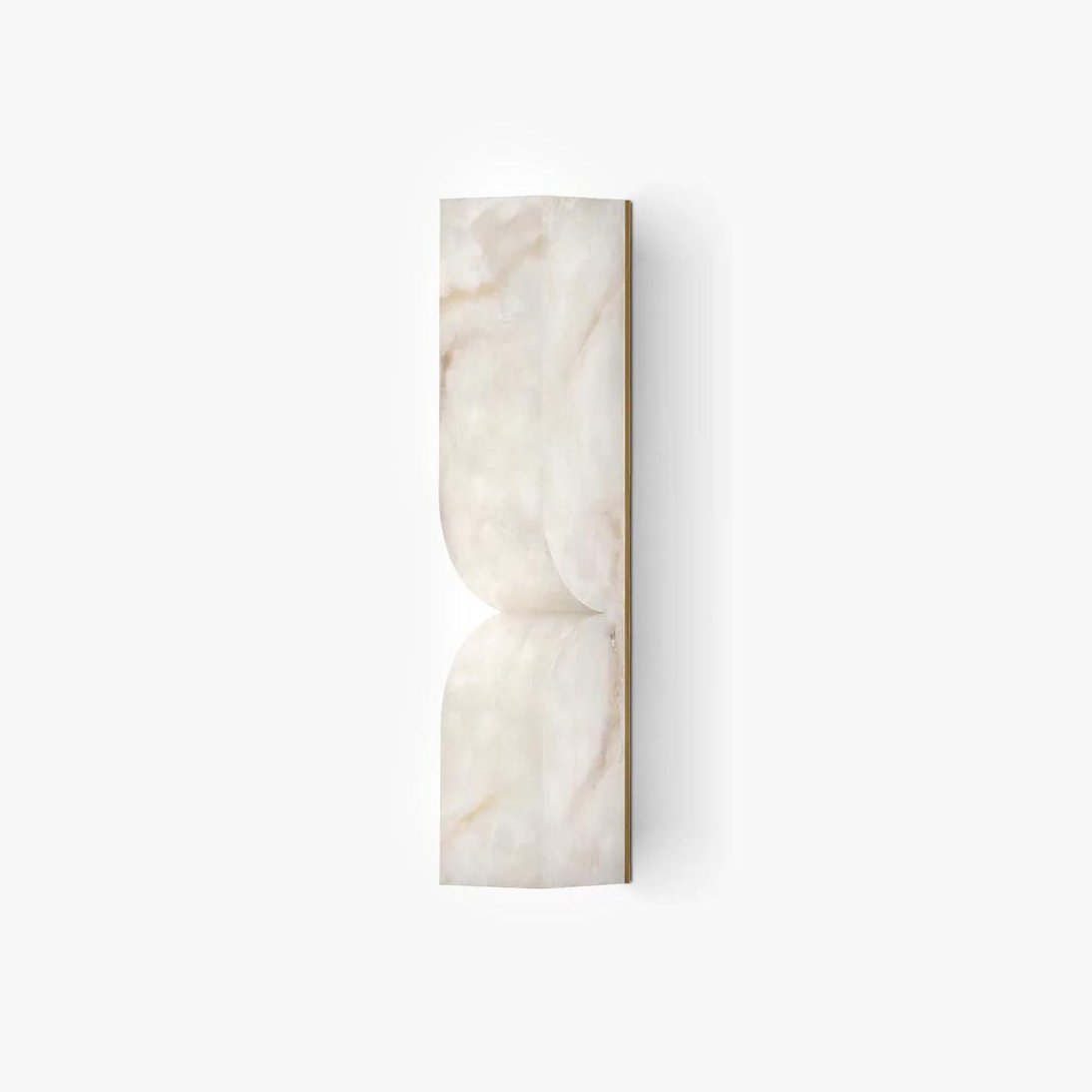 Alabaster LED Wall Light Fixture 14 inches Hardwired Gold Black Finish Adjustable Color Temperature for Bedroom Hallway Living Room Modern A | Thomler