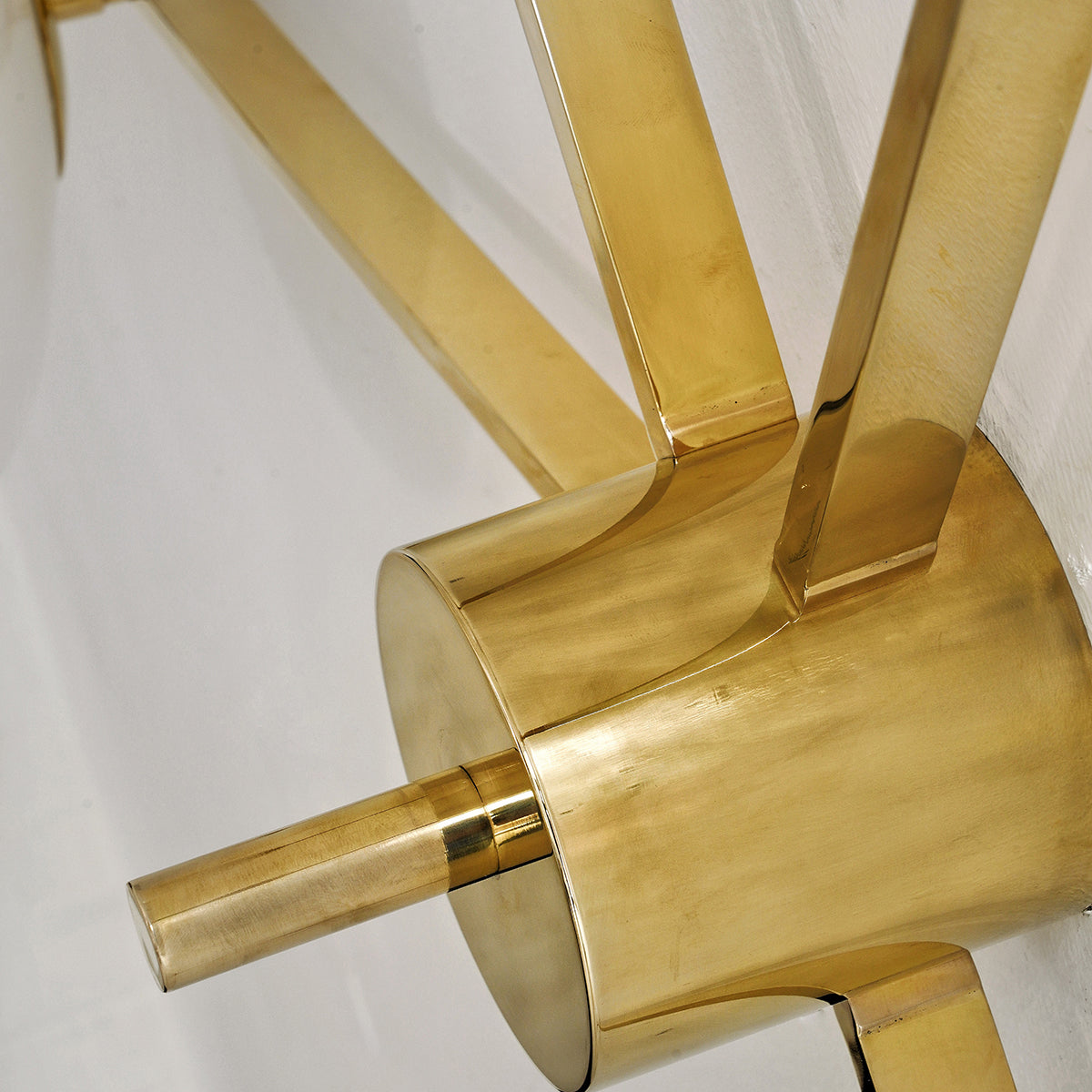 Five-Arm Flush Mount Ceiling Fixture with Milky White Shades in Warm Gold Finish for Kitchen Island Bedroom Hallway Entry Foyer Low Profile | Thomler