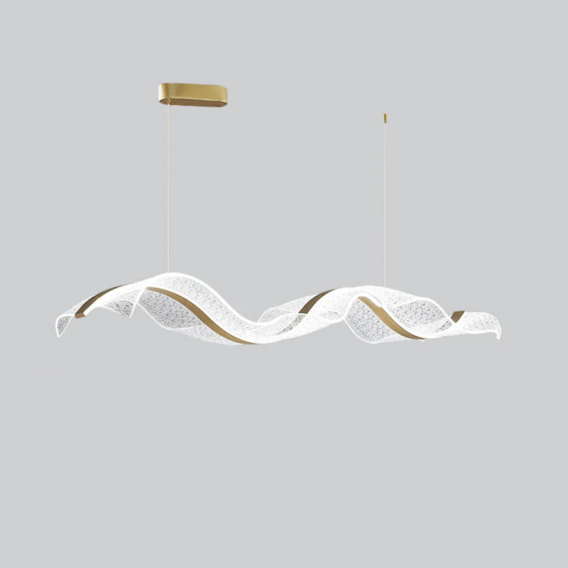 Lineaire LED-plafondlamp 100-150 cm Dimbaar Acryl Hanglamp voor Eetkamer Woonkamer Keuken Moderne Hanglamp met Afstandsbediening | Thomler