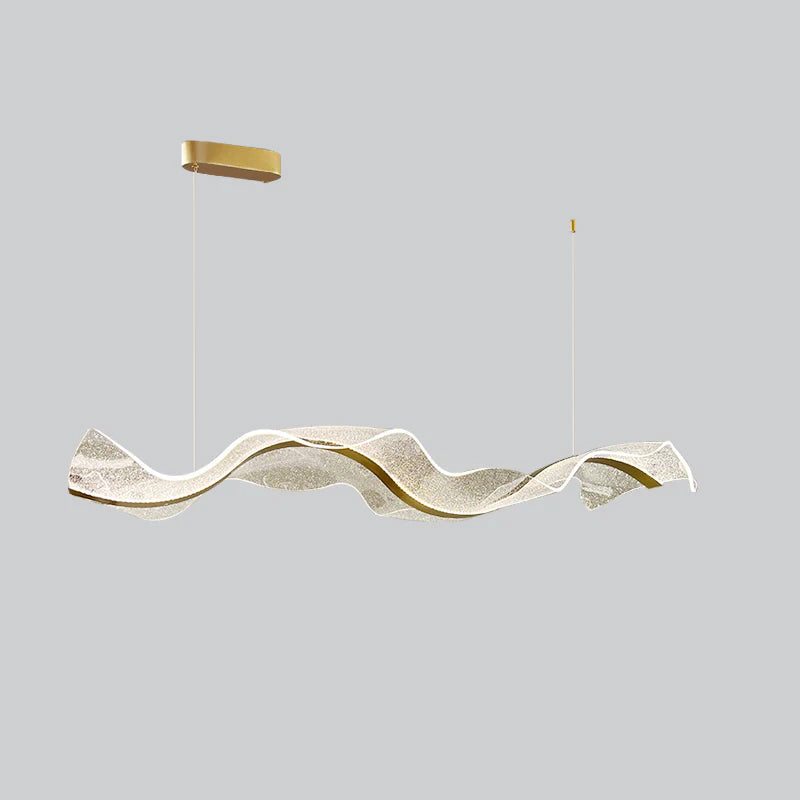 Lineaire LED-plafondlamp 100-150 cm Dimbaar Acryl Hanglamp voor Eetkamer Woonkamer Keuken Moderne Hanglamp met Afstandsbediening | Thomler