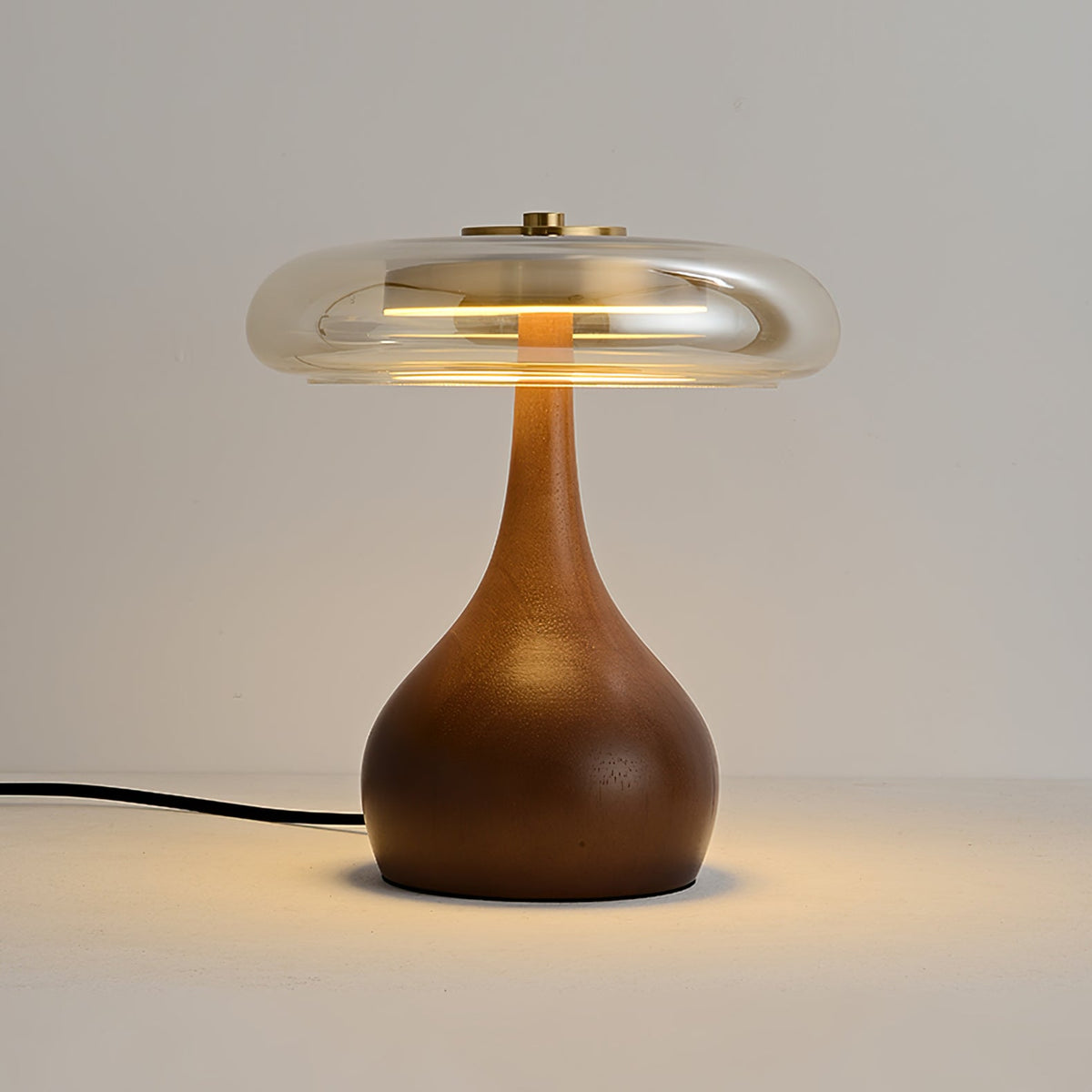 Desk Lamp with 3 Color Temperatures Glass and Brass LED Touch Light for Bedroom Office Nightstand Reading Warm Cool Neutral White 12W 10 Inc | Thomler