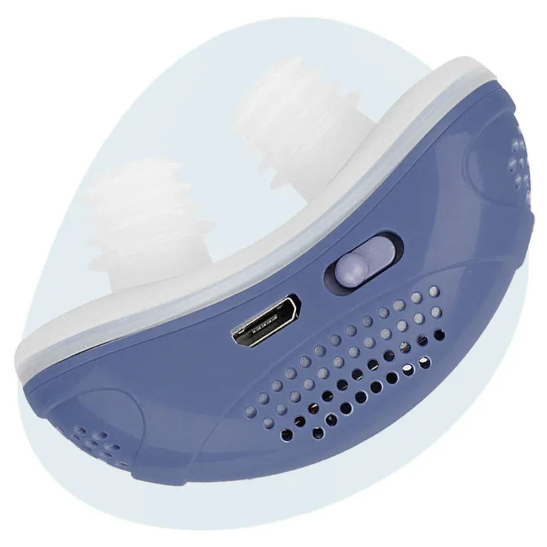 Neusademhalingsapparaat voor nachtelijk comfort | USB-oplaadbaar hulpmiddel tegen snurken | Zachte luchtstroomondersteuning zonder masker of bandjes | Draagbaar | Thomler