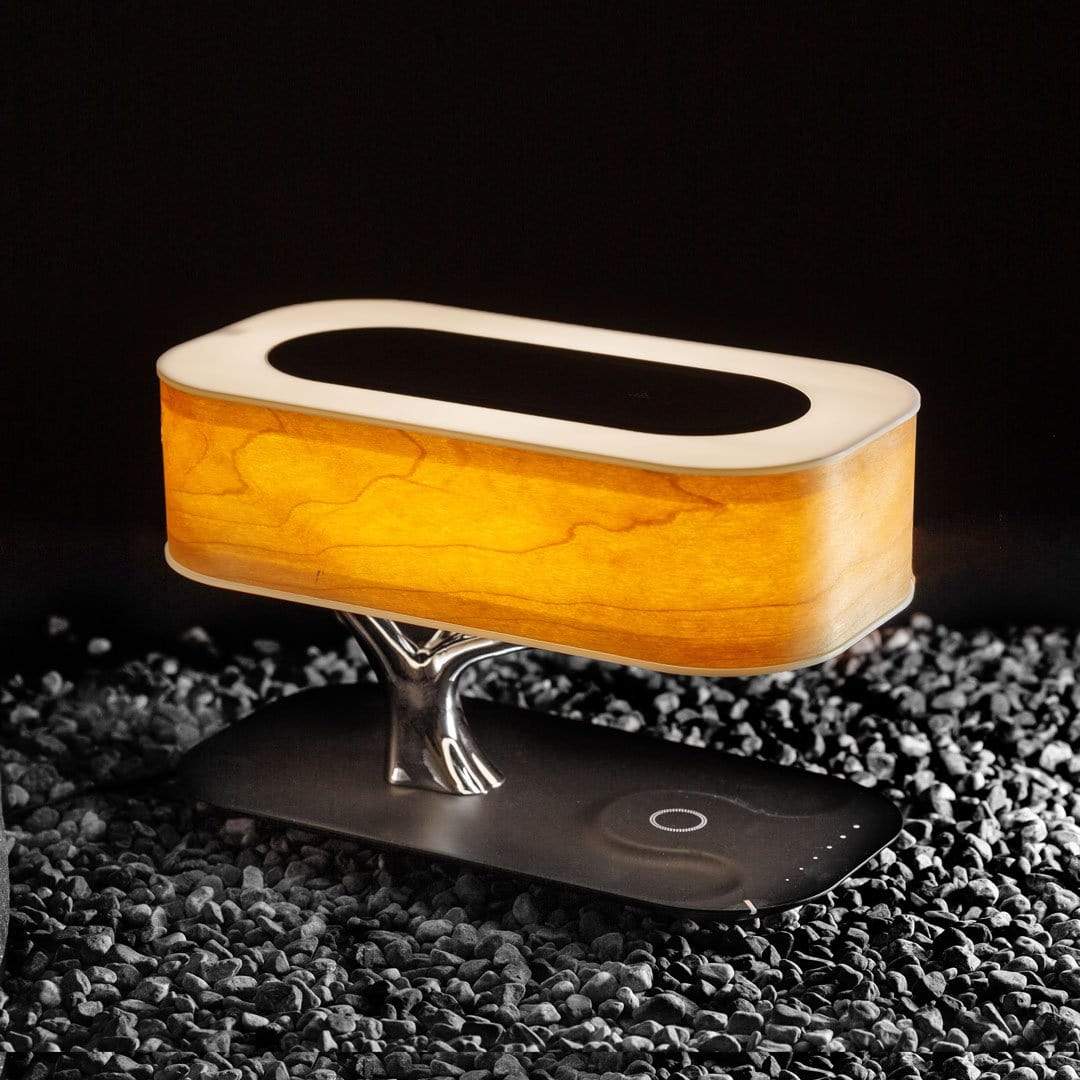 Kabellose Schreibtischlampe mit Bluetooth-Lautsprecher für Schlafzimmer, Nachttisch, Büro, Schreibtisch, Wohnzimmer, moderne LED-Akzentleuchte | Thomler