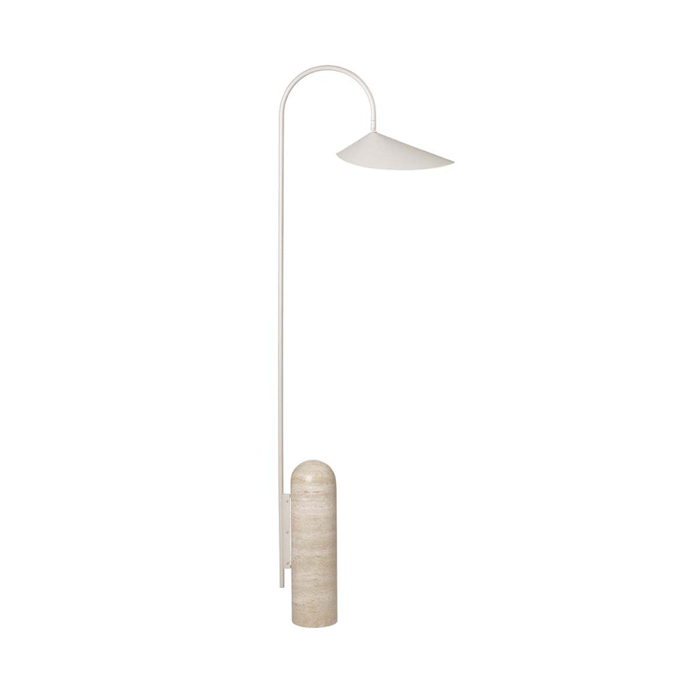 Arched Reading Floor Lamp with Marble Base – Modern Black Metal Accent Light for Living Room, Bedroom & Home Office | Thomler