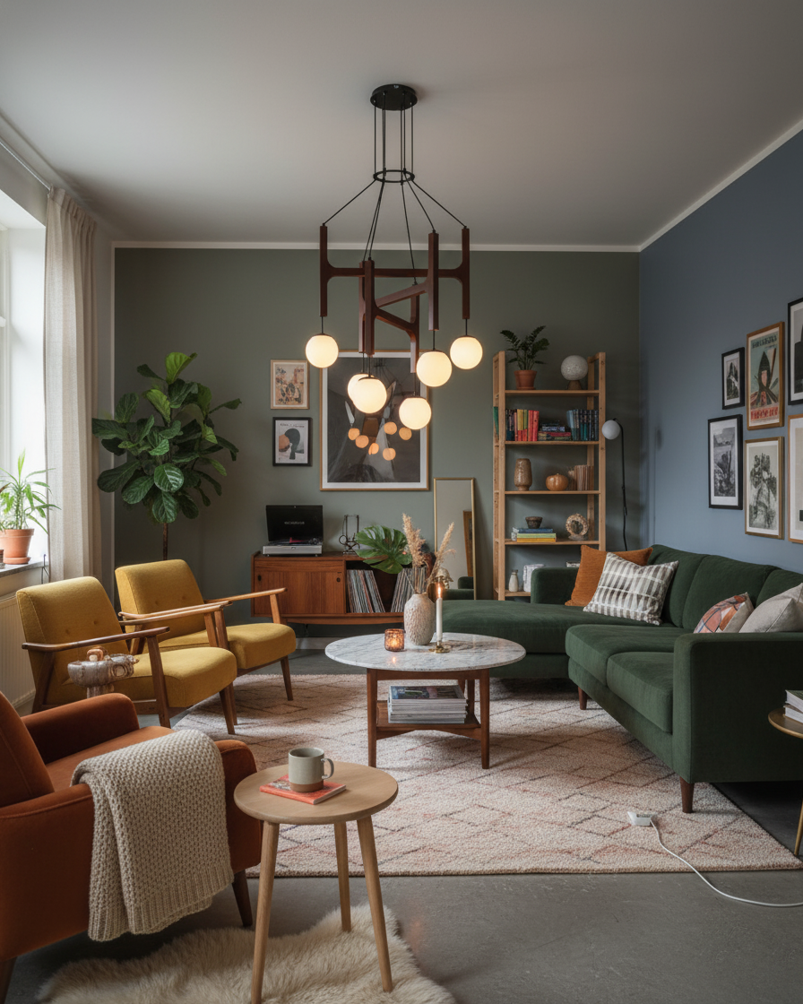 Houten hanglamp met meerdere armen, witte glazen bollen, in hoogte verstelbare kabel, 2-6 lampen, plafondverlichting voor eetkamer, modern boerderijdesign | Thomler