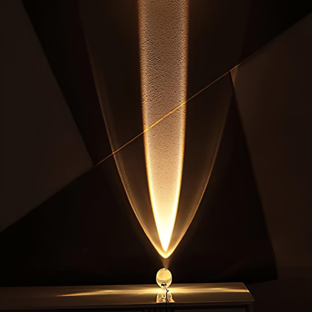 Nachttischlampe aus Chrom und Kristallglas mit farbwechselndem LED-Licht für Schlafzimmer, moderner Stimmungsleuchter für Nachttisch und Schreibtisch | Thomler