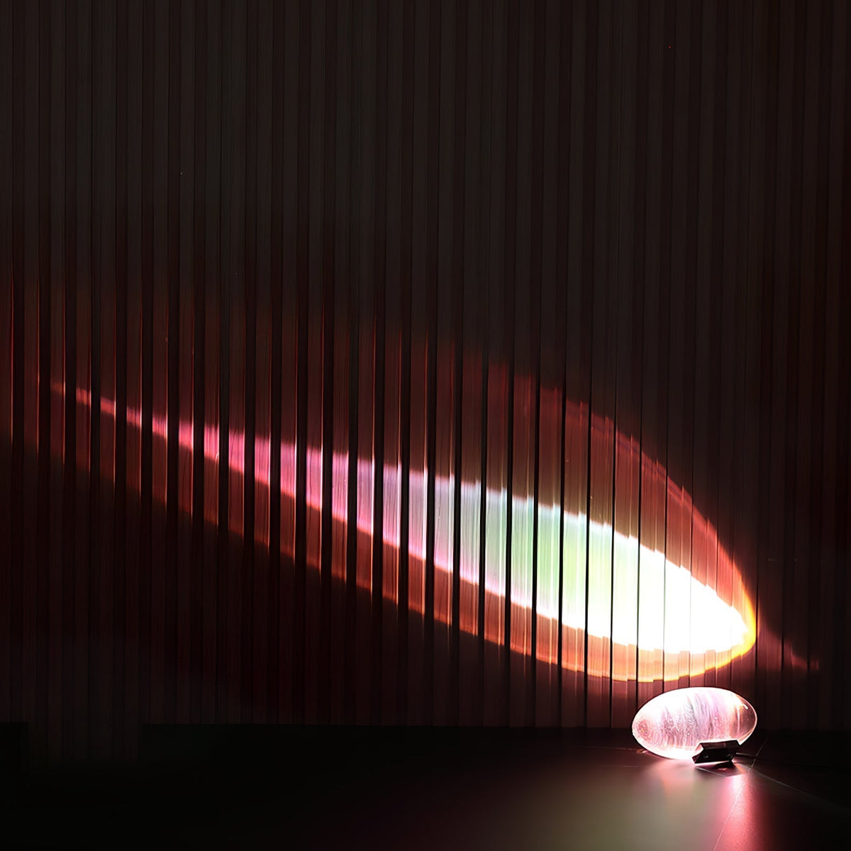 Nachttischlampe aus Chrom und Kristallglas mit farbwechselndem LED-Licht für Schlafzimmer, moderner Stimmungsleuchter für Nachttisch und Schreibtisch | Thomler