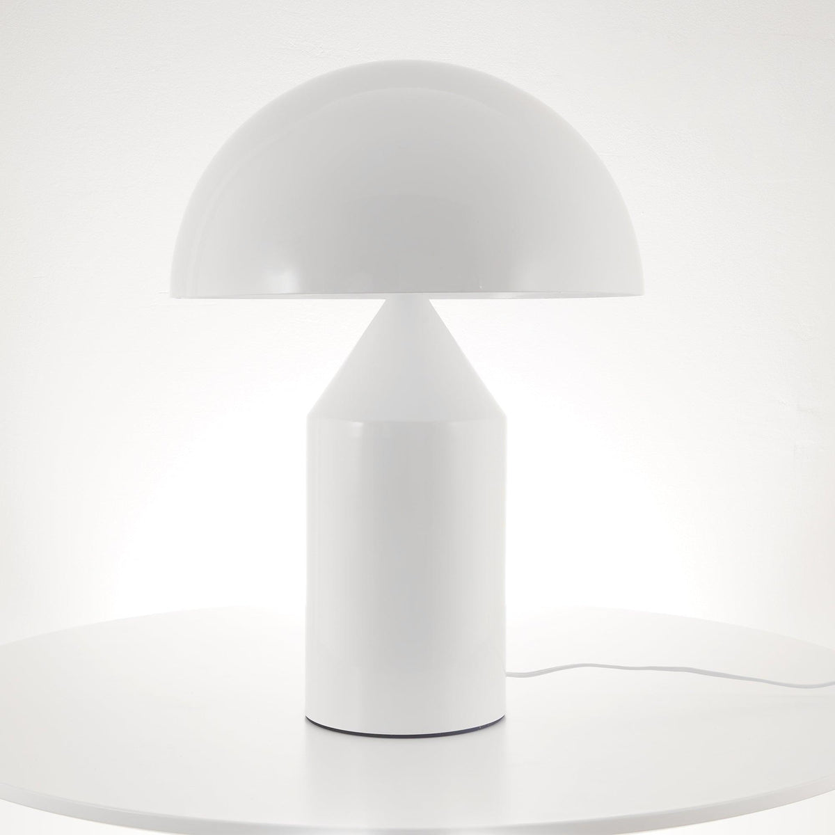 Metal Architectural Accent Lamp 14 in Sculptural Shape Soft Glow Nightstand Light Bedroom Side Table Decor Modern Minimal Home Office