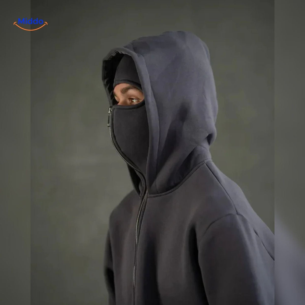 Cotton Double-Hood Pullover Sweatshirt – Unisex Fall & Winter Layering Essential for Men & Women