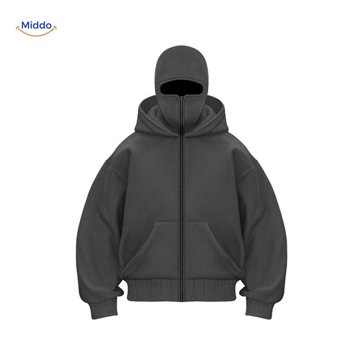 Cotton Double-Hood Pullover Sweatshirt – Unisex Fall & Winter Layering Essential for Men & Women