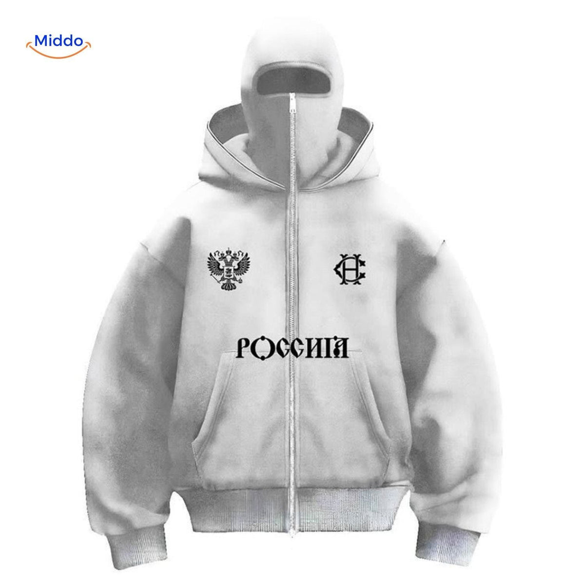 Cotton Double-Hood Pullover Sweatshirt – Unisex Fall & Winter Layering Essential for Men & Women