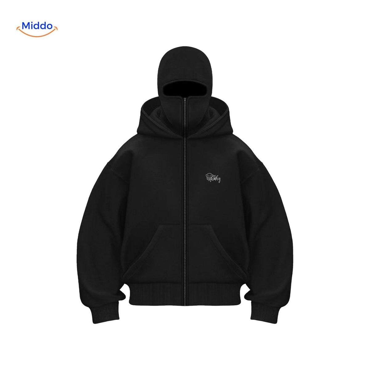 Cotton Double-Hood Pullover Sweatshirt – Unisex Fall & Winter Layering Essential for Men & Women