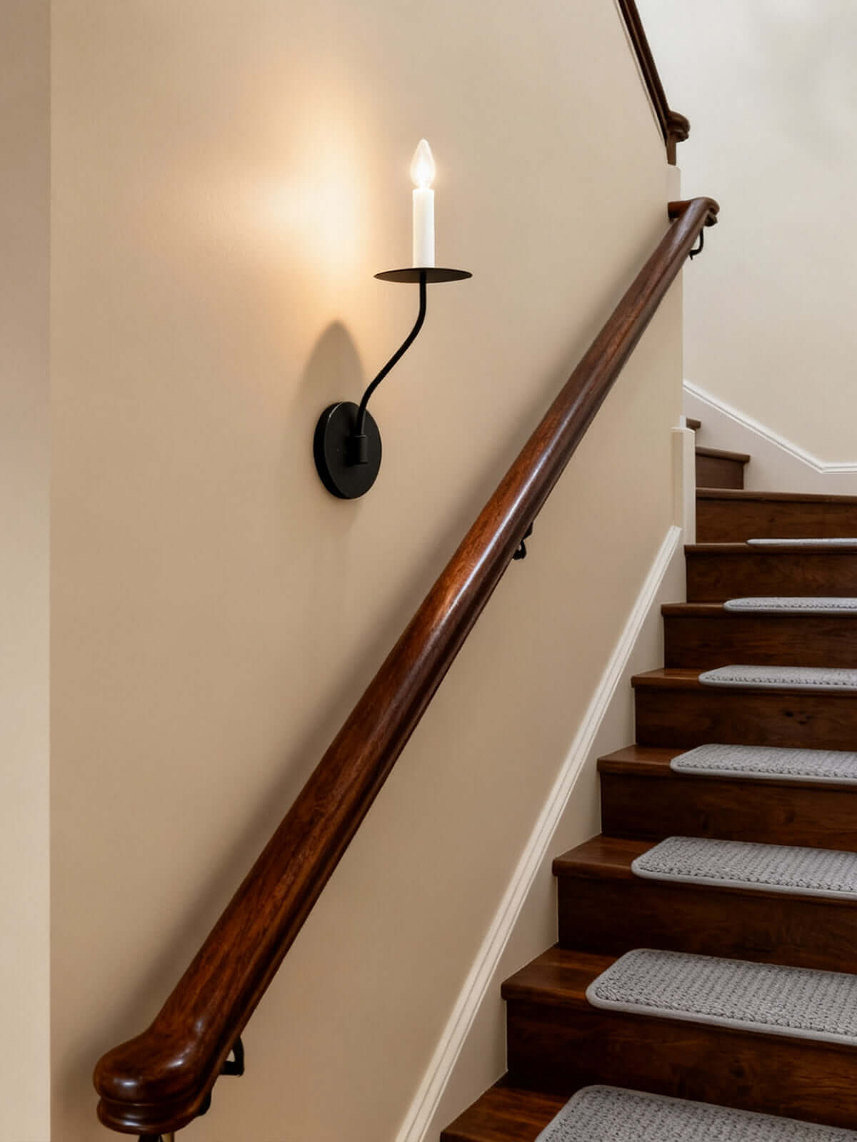 Sculptural Candelabra Sconce 29-Inch Brass or Black Metal E14 Socket Accent Fixture for Bedroom Hallway Entryway Ambient Glow Home Décor | Thomler