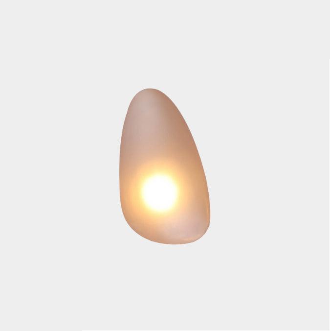 Organic Glass LED Sconce Light Fixture Wall or Ceiling Mount Modern Home Lighting Warm Neutral Cool White for Bedroom Living Room Hallway De