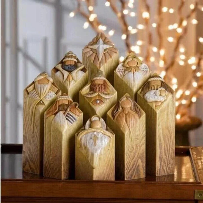 Kerststalzuilbeelden