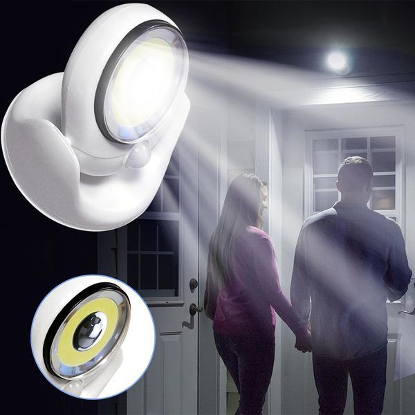LED-Außenleuchte mit Bewegungsmelder, Magnetfuß und Abschaltautomatik