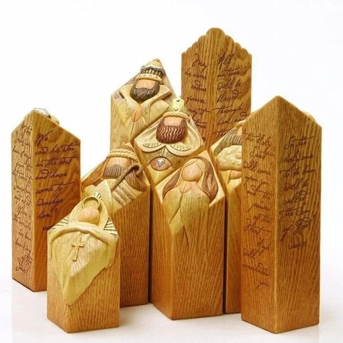 Kerststalzuilbeelden