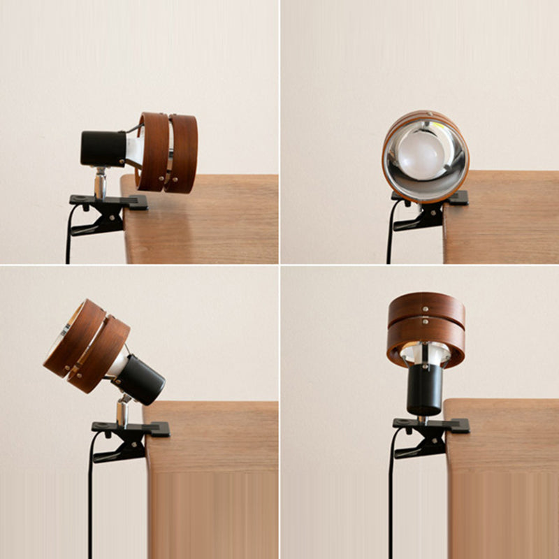 Houten wandlamp met stekker 15×10 cm walnootafwerking LED-compatibel accentverlichting E26-fitting voor slaapkamers gangen leeshoeken minimalistisch Japans | Thomler