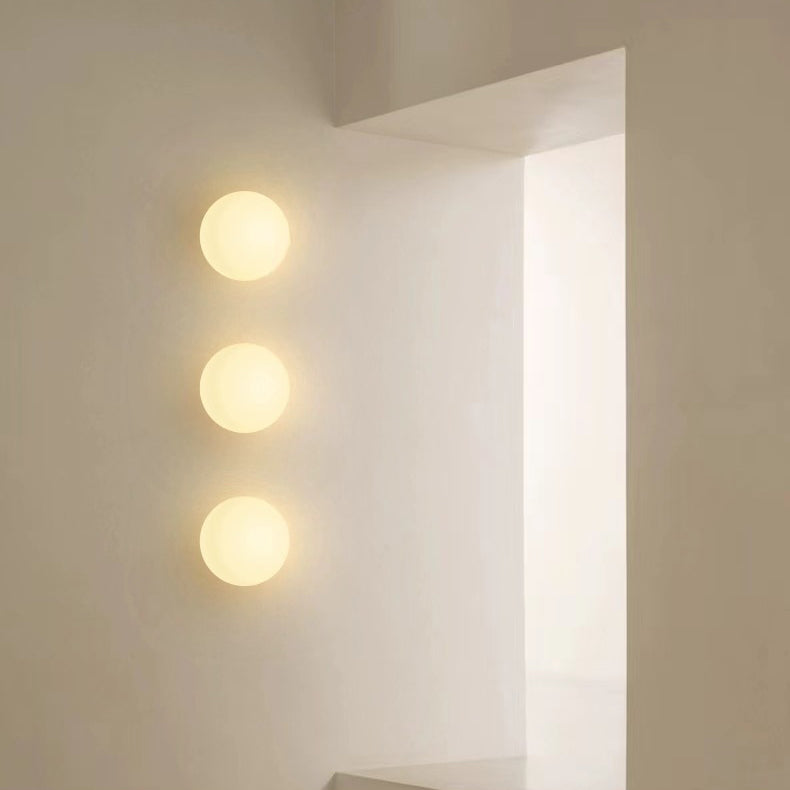 Glass Sconce Modern White Light Fixture 6 Inch G9 Socket Hardwired for Bedroom Hallway Bathroom Indoor Ambient Lighting 110V-120V Compact De | Thomler
