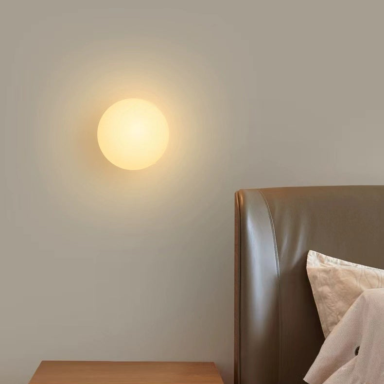 Glass Sconce Modern White Light Fixture 6 Inch G9 Socket Hardwired for Bedroom Hallway Bathroom Indoor Ambient Lighting 110V-120V Compact De | Thomler