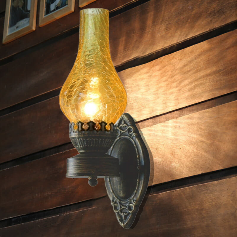 Industrial Bronze Metal Wall Sconce 16.5 in E26 Socket Hardwired Fixture for Hallways Bedrooms Living Rooms Entryways | Thomler