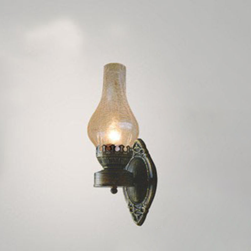 Industrial Bronze Metal Wall Sconce 16.5 in E26 Socket Hardwired Fixture for Hallways Bedrooms Living Rooms Entryways | Thomler