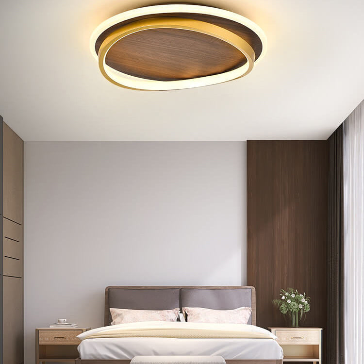 Outdoor Ceiling Light Fixture 18.5 in Gold Finish Hardwired LED Wall Mount for Patio Deck Garden Fence Weather Resistant Contemporary Lighti | Thomler