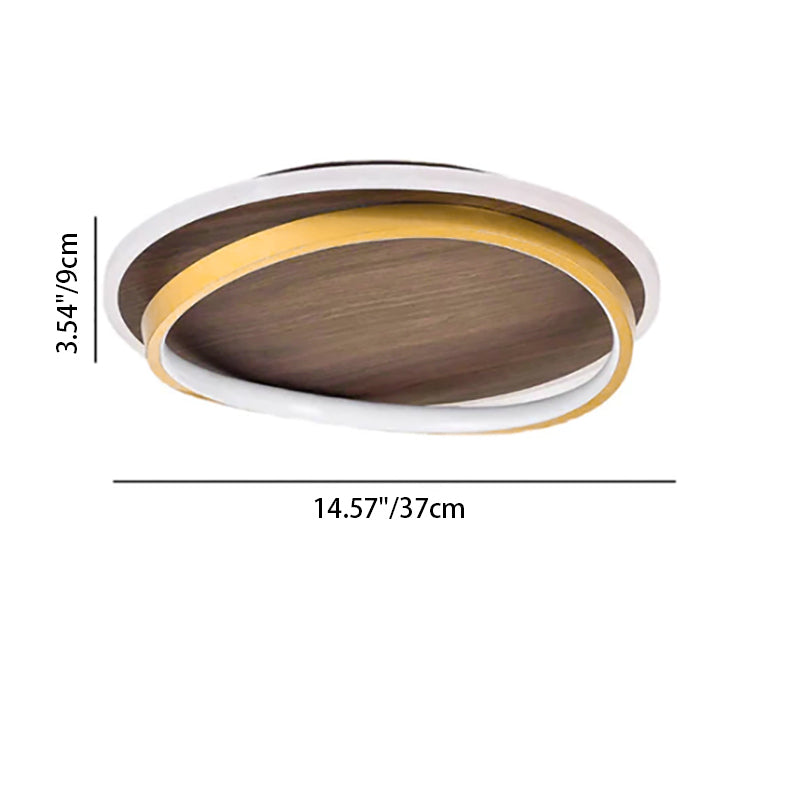 Outdoor Ceiling Light Fixture 18.5 in Gold Finish Hardwired LED Wall Mount for Patio Deck Garden Fence Weather Resistant Contemporary Lighti | Thomler