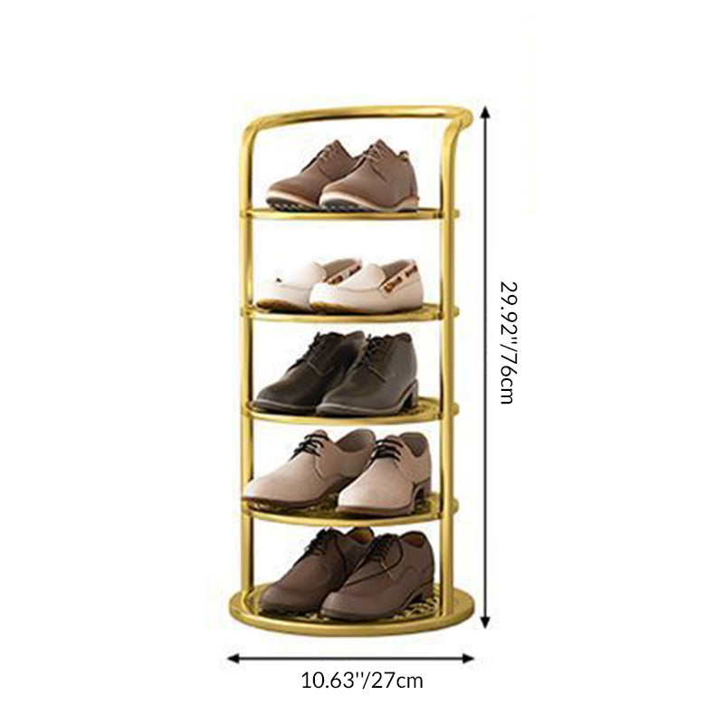 Vertical Footwear Tower 30 in Tall Multi-Level Steel Frame Hallway Organizer Slim Profile Space Saver for Apartments Dorms Modern Entryways | Thomler