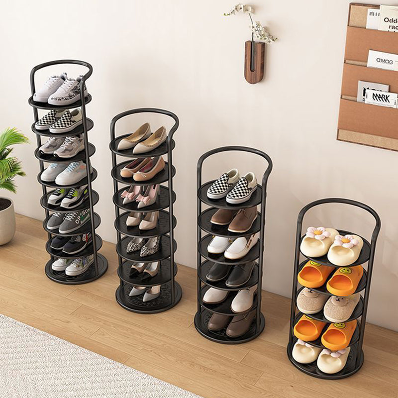 Vertical Footwear Tower 30 in Tall Multi-Level Steel Frame Hallway Organizer Slim Profile Space Saver for Apartments Dorms Modern Entryways | Thomler