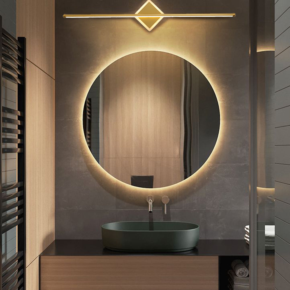 Moderne Metall-Wandleuchte E27 LED, dreifarbig umschaltbar, für Schlafzimmer, Wohnzimmer, Flur, Akzentbeleuchtung, Schwarz-Gold-Finish, zeitgenössisches Design | Thomler