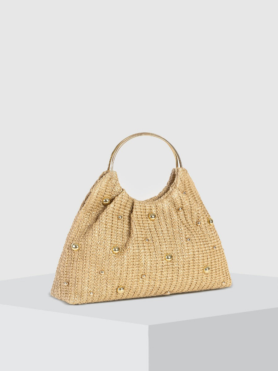 Bolso hobo con cuentas