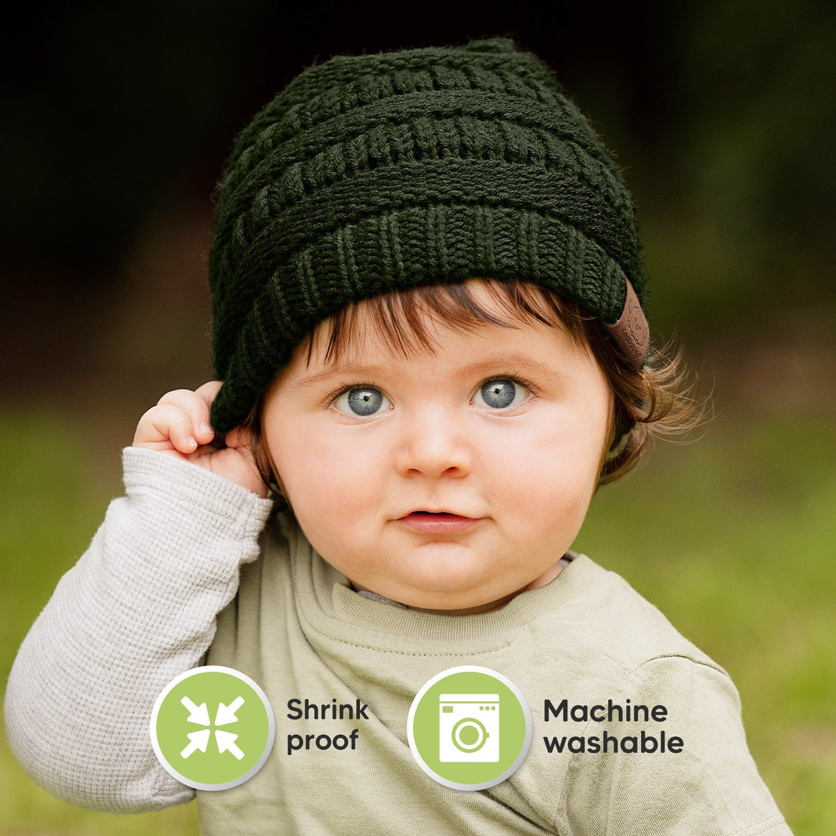 3-Pack Stretchy Baby Beanies