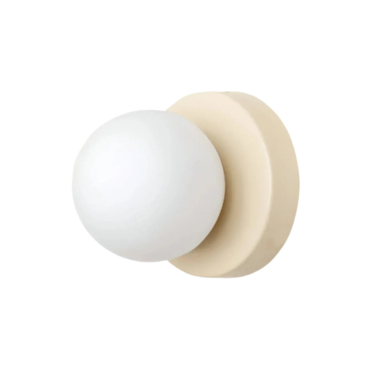 Compact Glass Sconce Light 3.9 in White Accent Fixture Bedside Hallway Nordic Minimalist G9 LED Downlight Indoor Mounted | Thomler