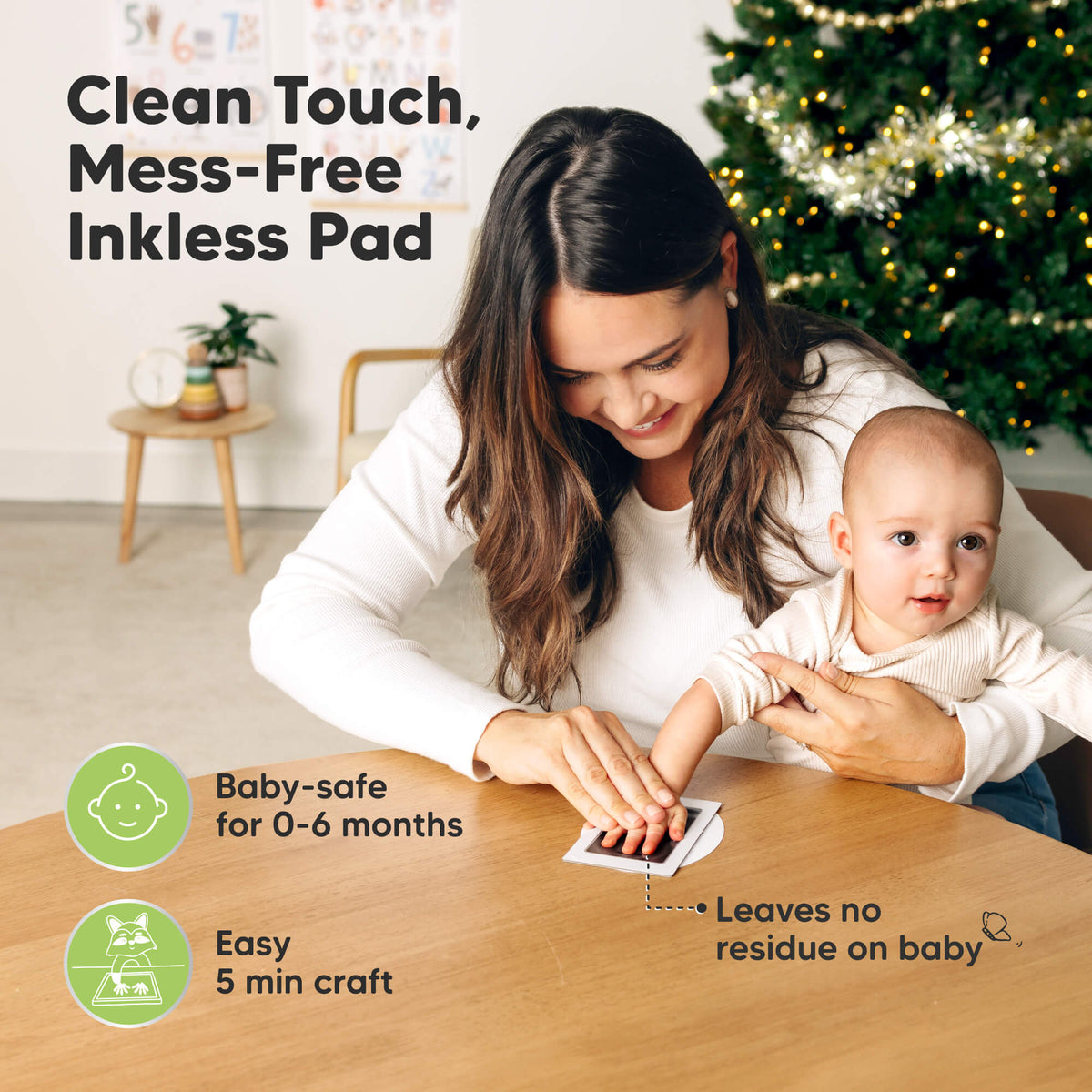 Inktloze Baby-afdruk en Foto-ornamenten