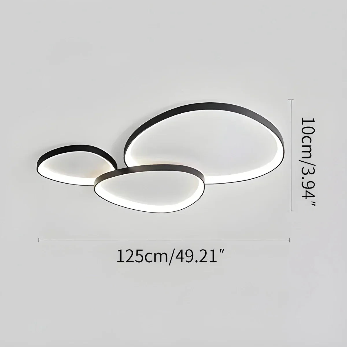 Flush Mount LED Ceiling Light Fixture with Remote Dimmer and Color Temperature Control for Bedroom, Hallway, Living Room – Energy-Efficient | Thomler
