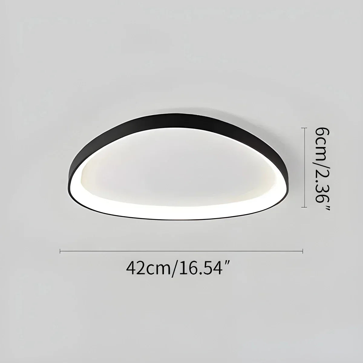 Flush Mount LED Ceiling Light Fixture with Remote Dimmer and Color Temperature Control for Bedroom, Hallway, Living Room – Energy-Efficient | Thomler