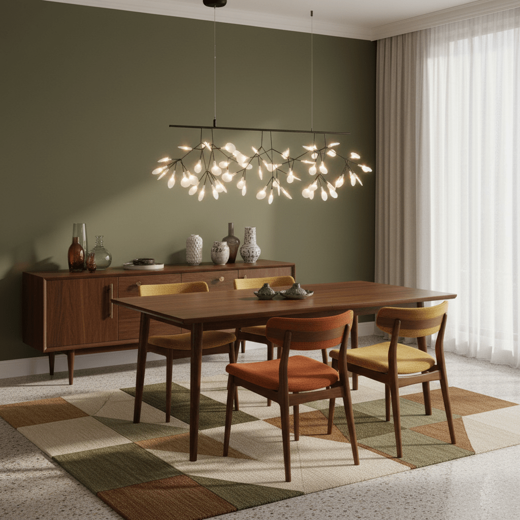 Vertakkende led-kroonluchter met acryl bloemblaadjes, zwarte afwerking, 20W geïntegreerde verlichting, dimbaar, optionele afstandsbediening, modern statement-armatuur, voor binnenshuis/woonkamer